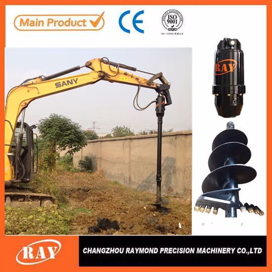 Construction Industry Piling Hole Auger Earth Drilling for Crane Loader for Sales