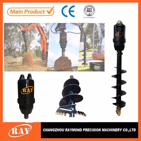 Construction Industry Piling Hole Auger Earth Drilling for Crane Loader for Sales